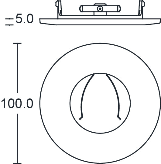 JCC Lighting JC010034/CH Fireguard Next Generation  XL Bezel IP65 Chrome