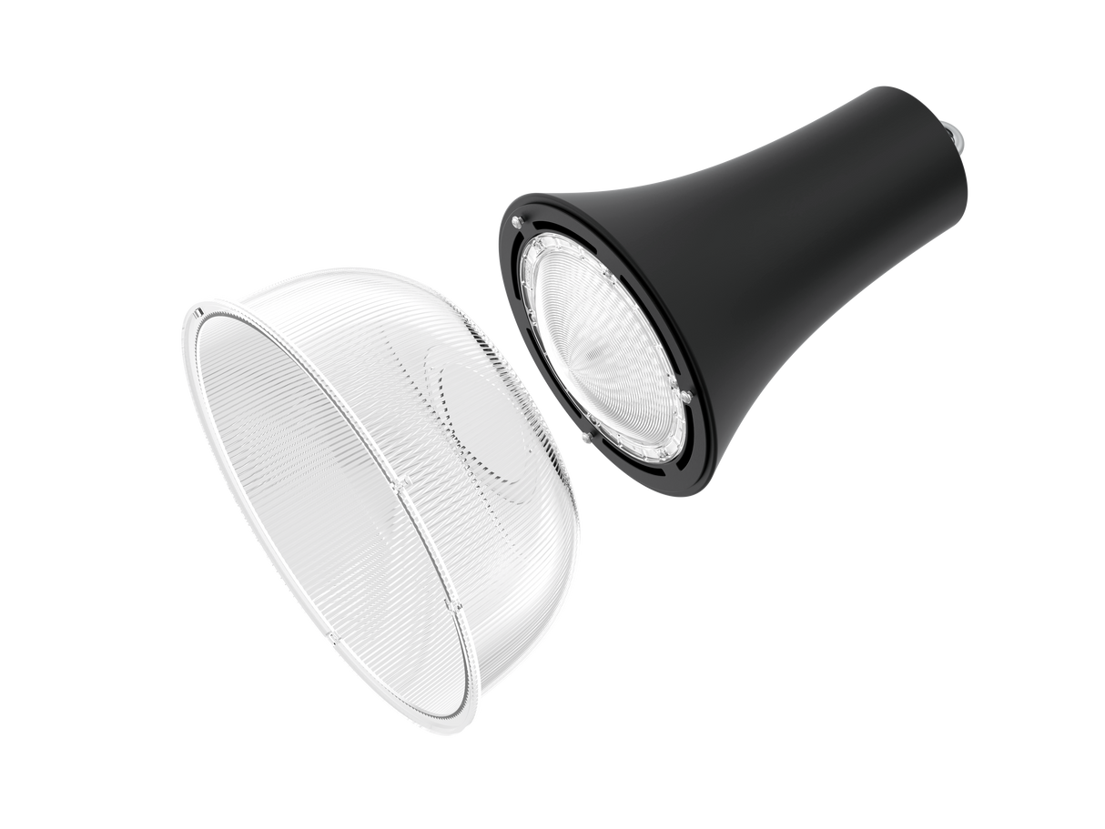 JCC JC040502BLKWPR Retail Pendant  20/40/60W 3CCT 3/4/57K IP44 Black  Prismatic Reflector
