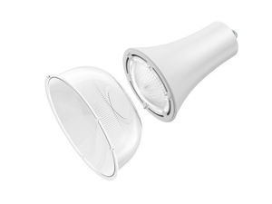 JCC JC040502WHWPR Retail Pendant 20/40/60W 3CCT 3/4/57K IP44 White  Prismatic Reflector