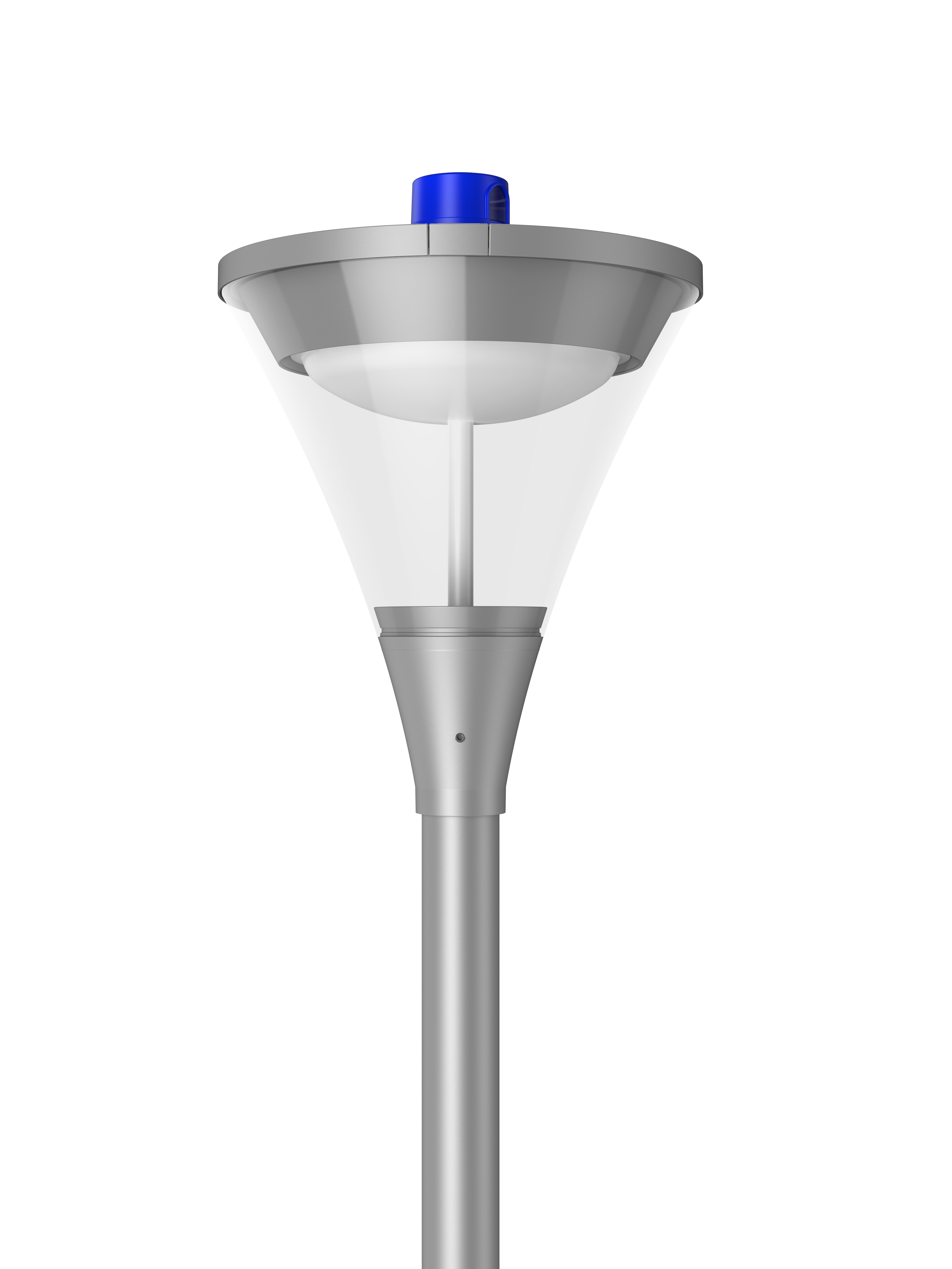 JCC JC060101 LED Post-top Light 20/40/60W 3K/4K/57K IP66 Grey WOP Photocell product image - Endon Lighting from First Light Direct with great prices and fast UK delivery