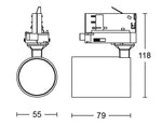 JCC Lighting JC088120 Starspot™ GU10 7W LED max IP20 Three-circuit White
