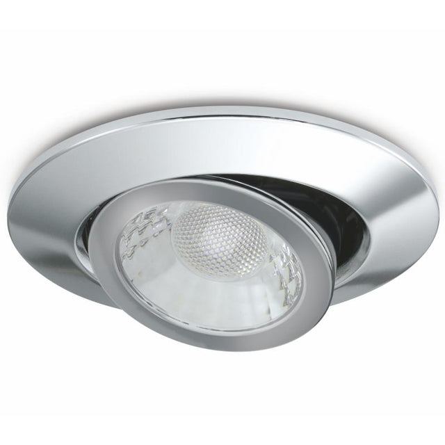 JCC Lighting JC1002/CH V50 Tilt Fire-rated LED downlight 6W 700lm IP20 CH