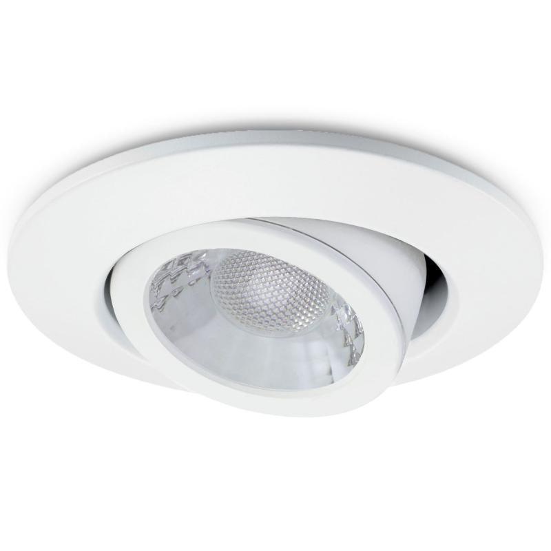 JCC Lighting JC1002/WH V50 Tilt Fire-rated LED downlight 6W 700lm IP20 WH