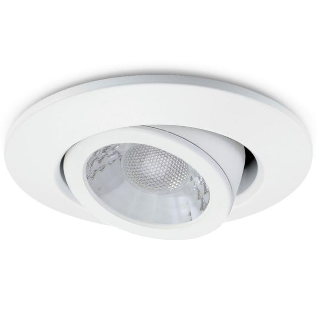 JCC Lighting JC1002/WH V50 Tilt Fire-rated LED downlight 6W 700lm IP20 WH