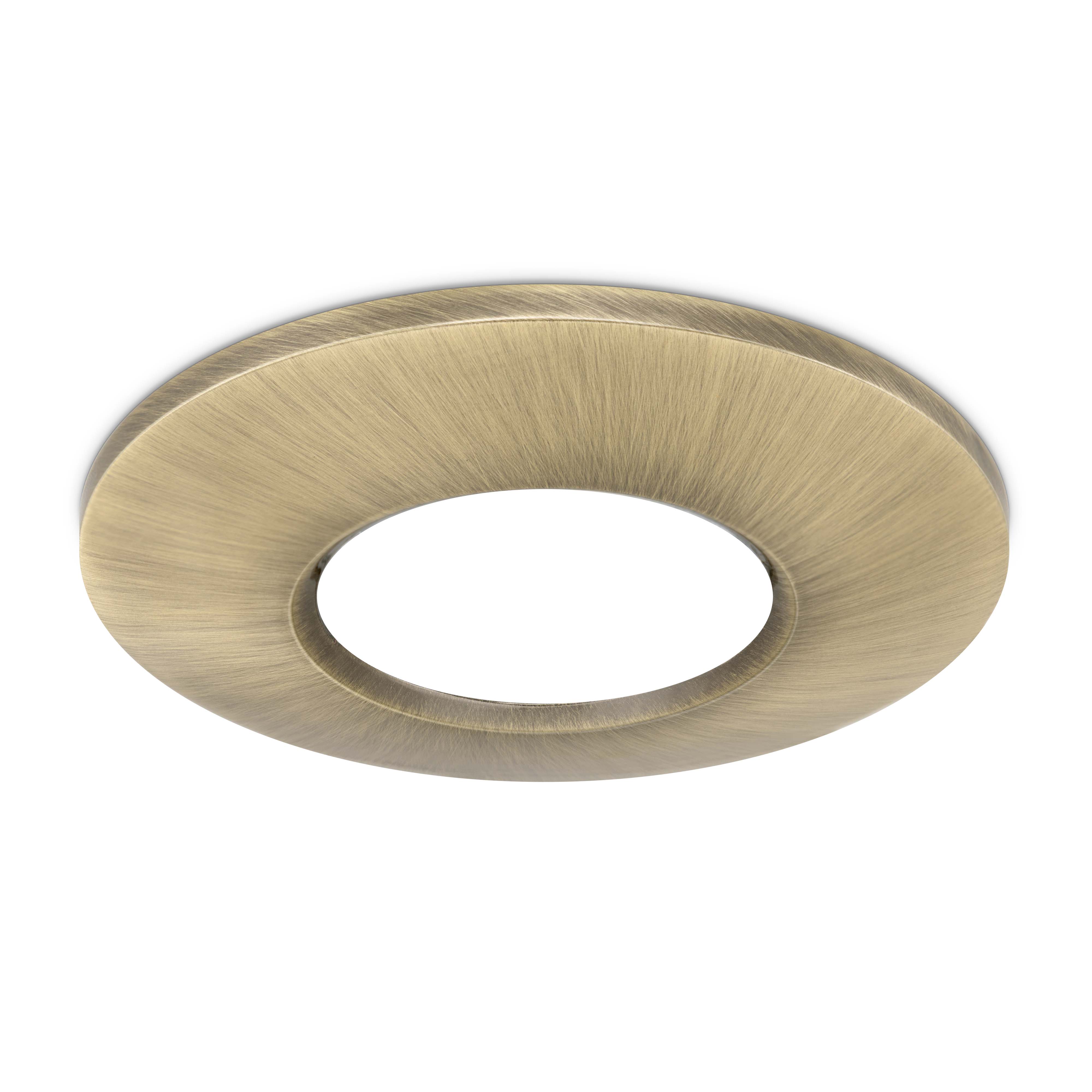 JCC Lighting JC1006/BR Bezel for V50 fire-rated LED downlight Brushed Brass