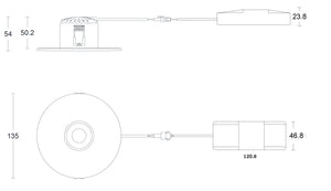 JCC JC1015/NBDALI V50™ Pro 100mm Fire-rated LED Downlight 6W 3000/4000K IP65 No Bezel DALI