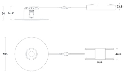 JCC JC1015/NBDALI V50™ Pro 100mm Fire-rated LED Downlight 6W 3000/4000K IP65 No Bezel DALI