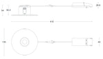 JCC JC1015/BR V50™ Pro 135mm Fire-rated LED Downlight 6W 3000/4000K IP65 Brushed Brass