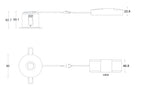 JCC Lighting JC1019/WHBLKDALI V50 Pro Anti-glare Fire-rated LED Downlight 6W IP65 3000K/4000K White/Black DALI