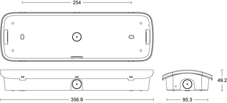 JCC Lighting JC110005 Emergency Bulkhead Self-test 3W IP65 6000K Maintained/non-maintained c/w legends