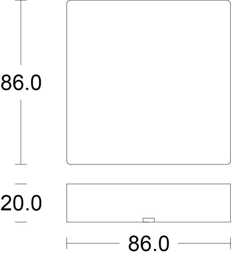 JCC Lighting JC121451 RGBW 2.4G RF Wall Mounted Remote Control