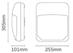 JCC Lighting JC130020 Polycarbonate LED Wall Pack 22W 3000/4000K IP65 Black
