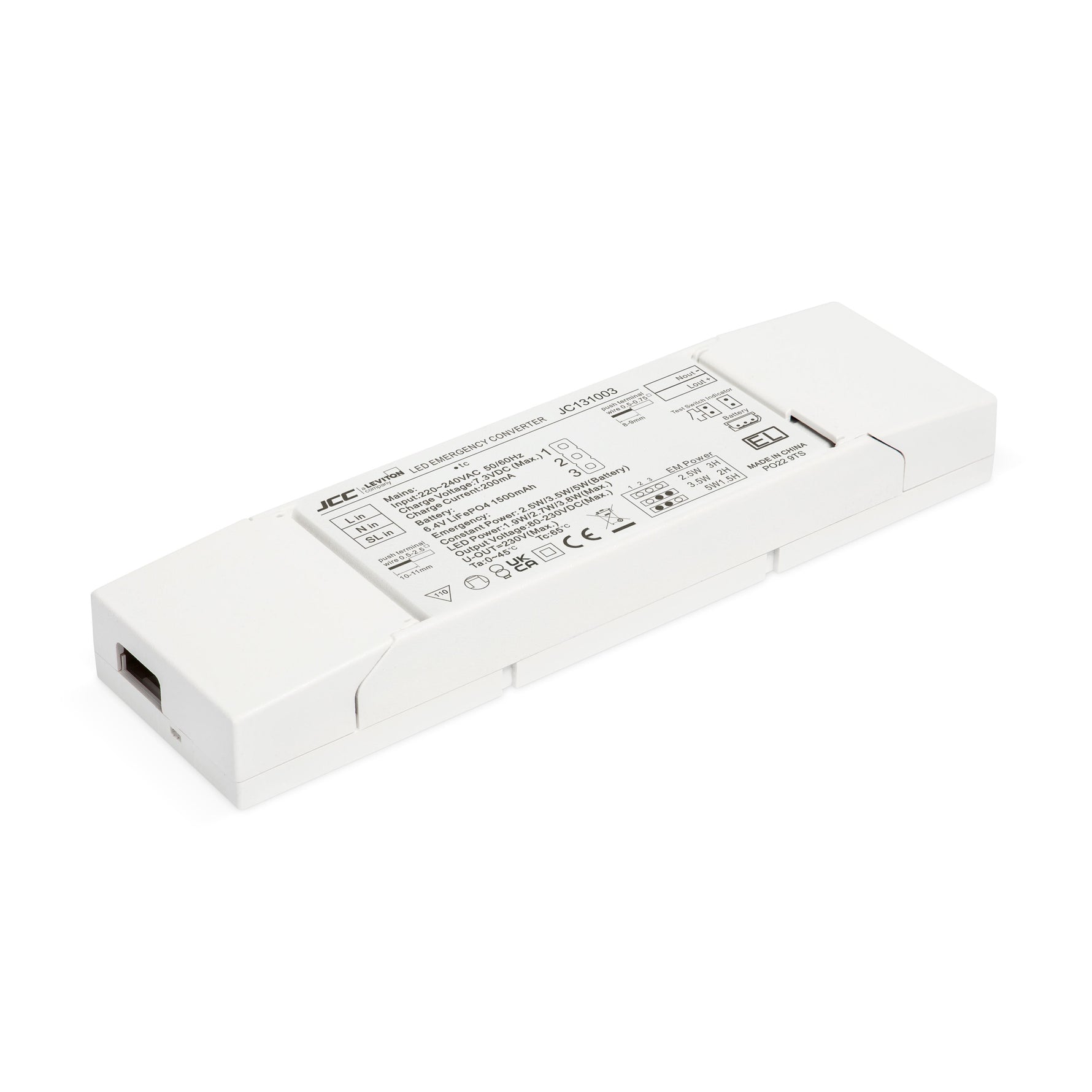 JCC JC131003/X50 Mains input Emergency pack for X50