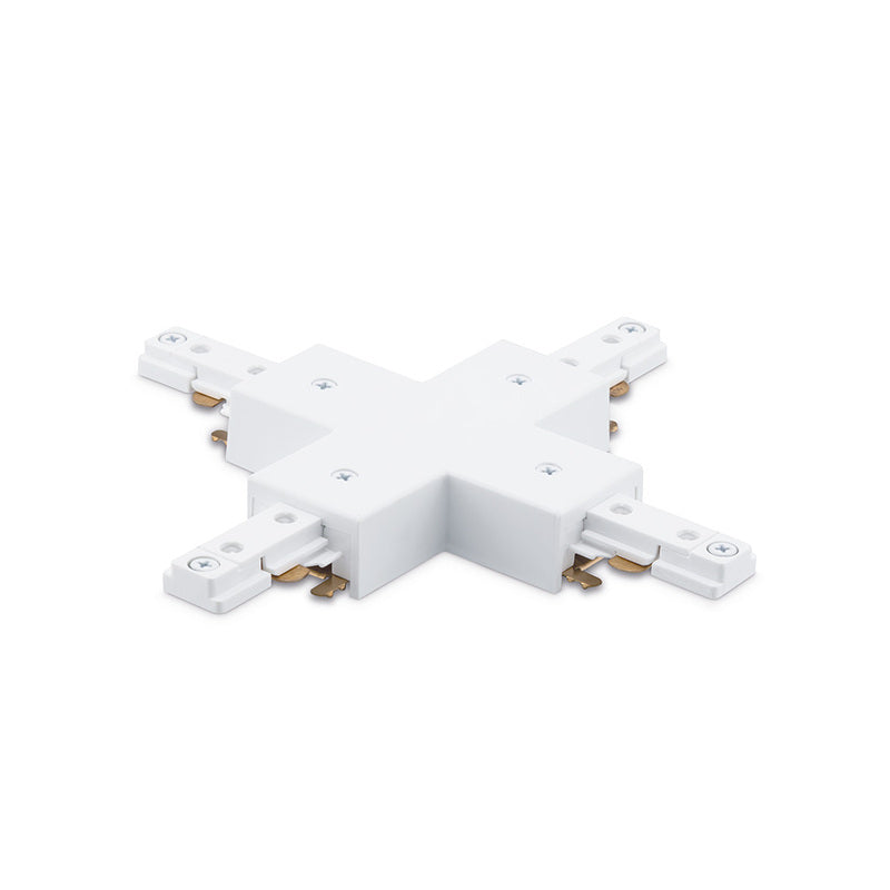 JCC Lighting JC14007WH Mainline Mains IP20 4-Way Track Connector White