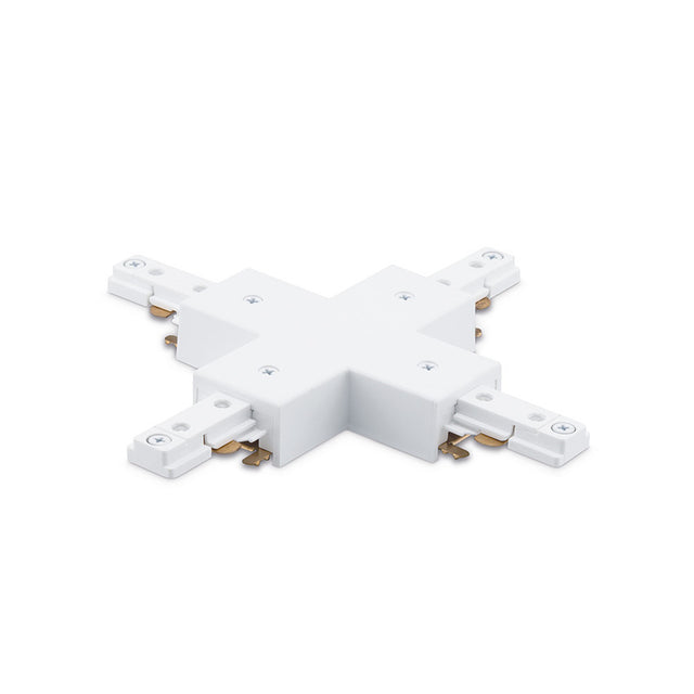 JCC Lighting JC14007WH Mainline Mains IP20 4-Way Track Connector White