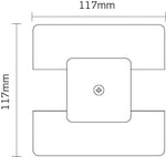 JCC Lighting JC14008WH Mainline Mains IP20 Power Feed For Track Centre White