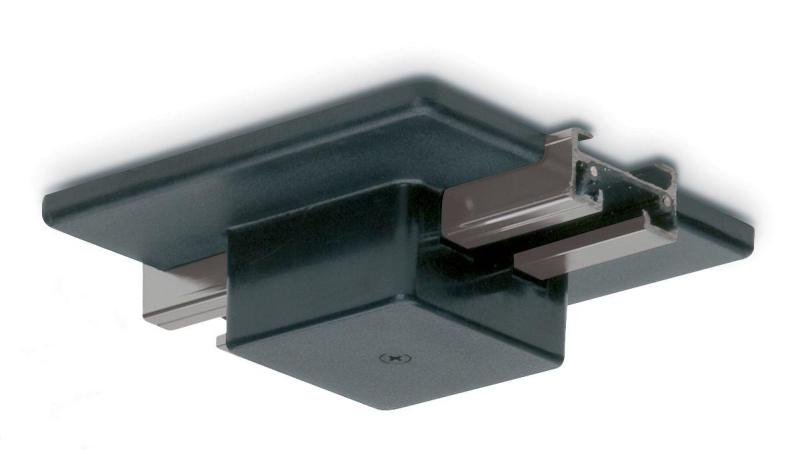 JCC Lighting JC14008BLK Mainline Mains IP20 Power Feed For Track Centre Black
