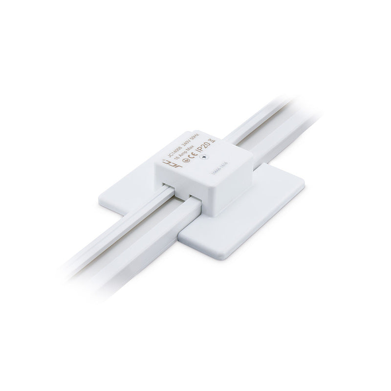 JCC Lighting JC14008WH Mainline Mains IP20 Power Feed For Track Centre White