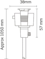 JCC Lighting JC14012WH Mainline Mains IP20 Pre-Wired Power Adaptor White