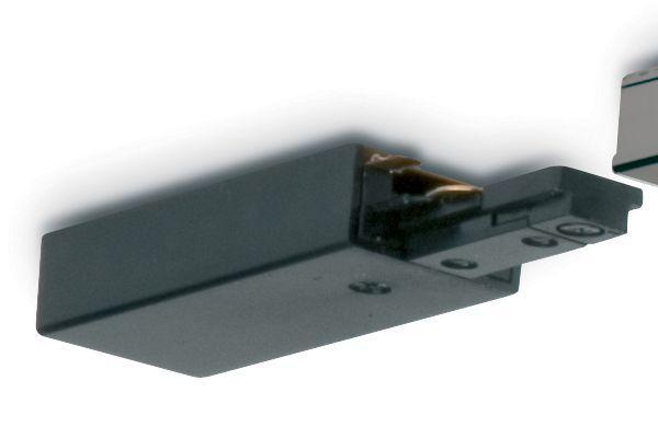 JCC Lighting JC14013BLK Mainline Mains IP20 84mm Track End Power Feed Black