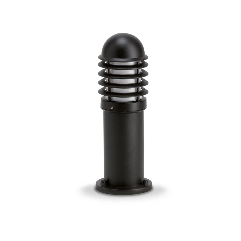 JCC Lighting JC39201BLK NiteLED™ Mains IP44 Short Louvred Bollard Unlamped E27 Black