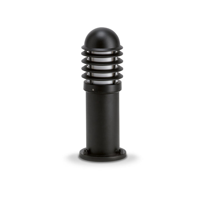 JCC Lighting JC39201BLK NiteLED™ Mains IP44 Short Louvred Bollard Unlamped E27 Black