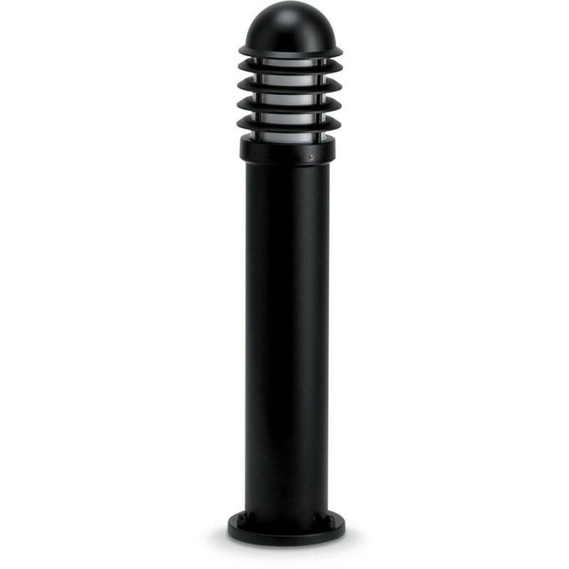 JCC Lighting JC39202BLK NiteLED™ Mains IP44 Medium Louvred Bollard Unlamped E27 Black