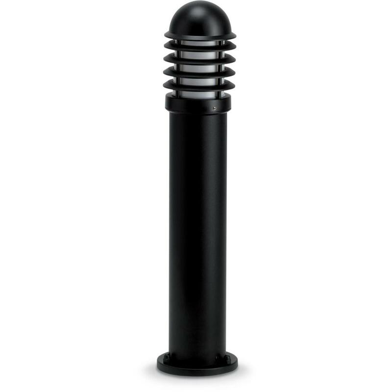 JCC Lighting JC39203BLK NiteLED™ Mains IP44 Tall Louvred Bollard Unlamped E27 Black