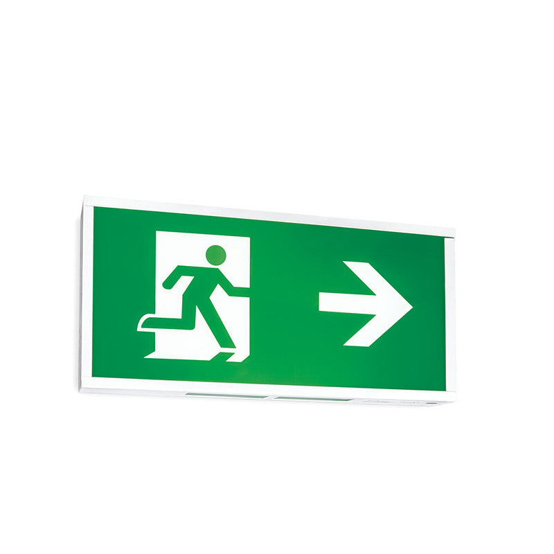 JCC Lighting JC50304 Aluminium Exit box bulkhead Legend Left/Right Legend