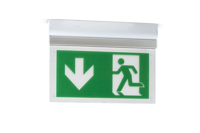 JCC Lighting JC50323 3W Wall/Ceiling Exit Blade Maintained 3M  self-test IP20 without legend