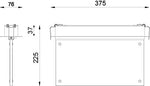 JCC Lighting JC50326 Recessed Exit Blade Maintained 3M IP20 without legend