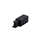 JCC Lighting JC88105BLK Mainline 3 Circuit Track Power Feed Left Black