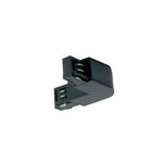 JCC Lighting JC88107BLK Mainline 3 Circuit Track 'L' Connector Right Side Earth Black
