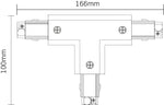 JCC Lighting JC88112WH Mainline 3 Circuit Track End Cap White