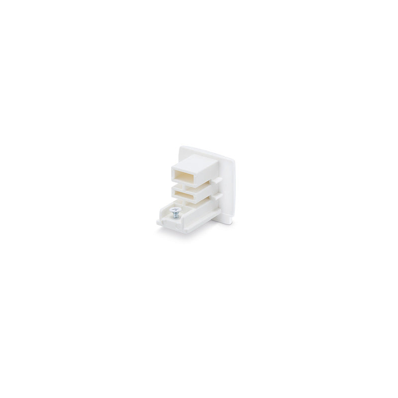 JCC Lighting JC88112WH Mainline 3 Circuit Track End Cap White