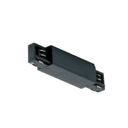 JCC Lighting JC88114BLK Mainline 3 Circuit Track Connector with Power Feed Black