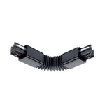 JCC Lighting JC88117BLK Mainline 3 Circuit Track Flexible Connector Black