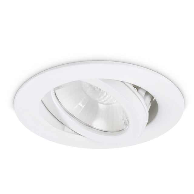JCC Lighting JC95401DALI Nebula High Output Tilt LED Downlight IP65 8W 3000K 770Lm DALI / 1-10V