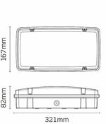JCC JCEM110015BLKDALI EscapeLUX EM Bulkhead 5/10W 500Lm DALI Black