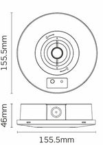 JCC JCEM110023BLKDALI EscapeLUX™ Emergency round surface spot downlight 2W 200lm 6000k IP65 Black  DALI
