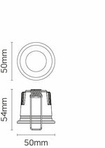 JCC JCEM110024BLK/C EscapeLUX Emergency Downlight 3W 500Lm IP65 BLK Corridor Std/ST