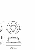 JCC JCEM110027BLKST EscapeLUX Emergency Downlight 1W 140Lm IP20 BLK Open Area/Corridor ST
