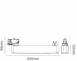 JCC JCEM110028WH EscapeLUX™ Emergency Track downlight 1.6W 250Lm 6000k IP20 White  Self Test