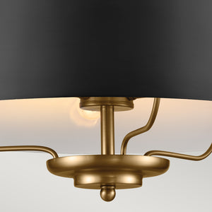 Kichler Luella 3lt Duo-Mount Pendant KL-LUELLA-3P-BKB