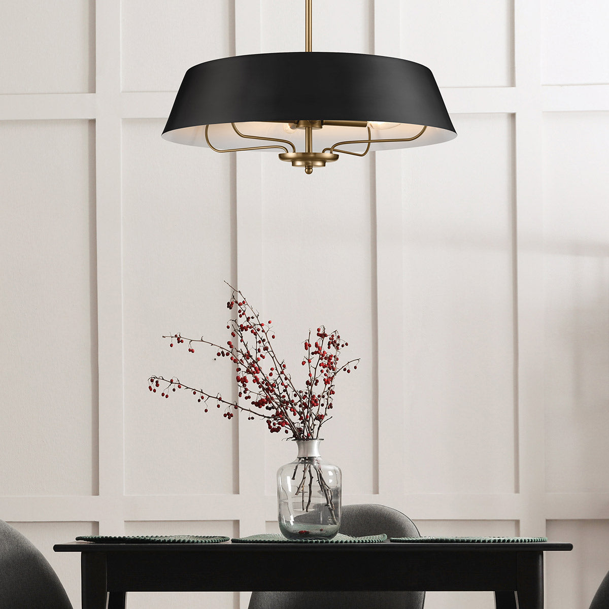 Kichler Luella 4-light Duo-Mount Pendant – SKU KL-LUELLA-4P-BKB