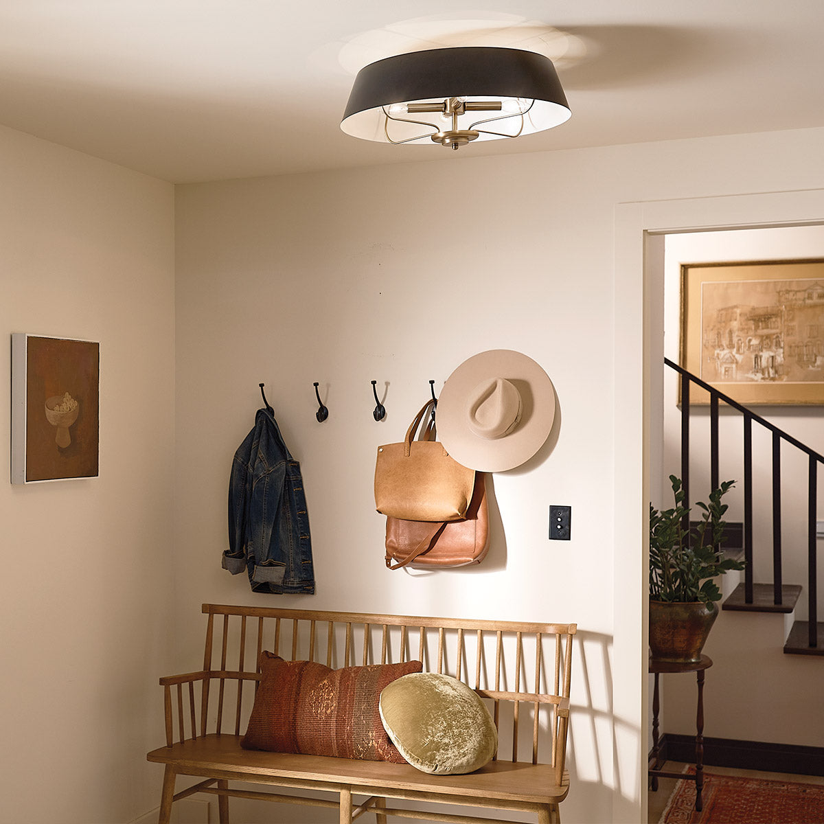 Kichler Luella 4lt Duo-Mount Pendant KL-LUELLA-4P-BKB