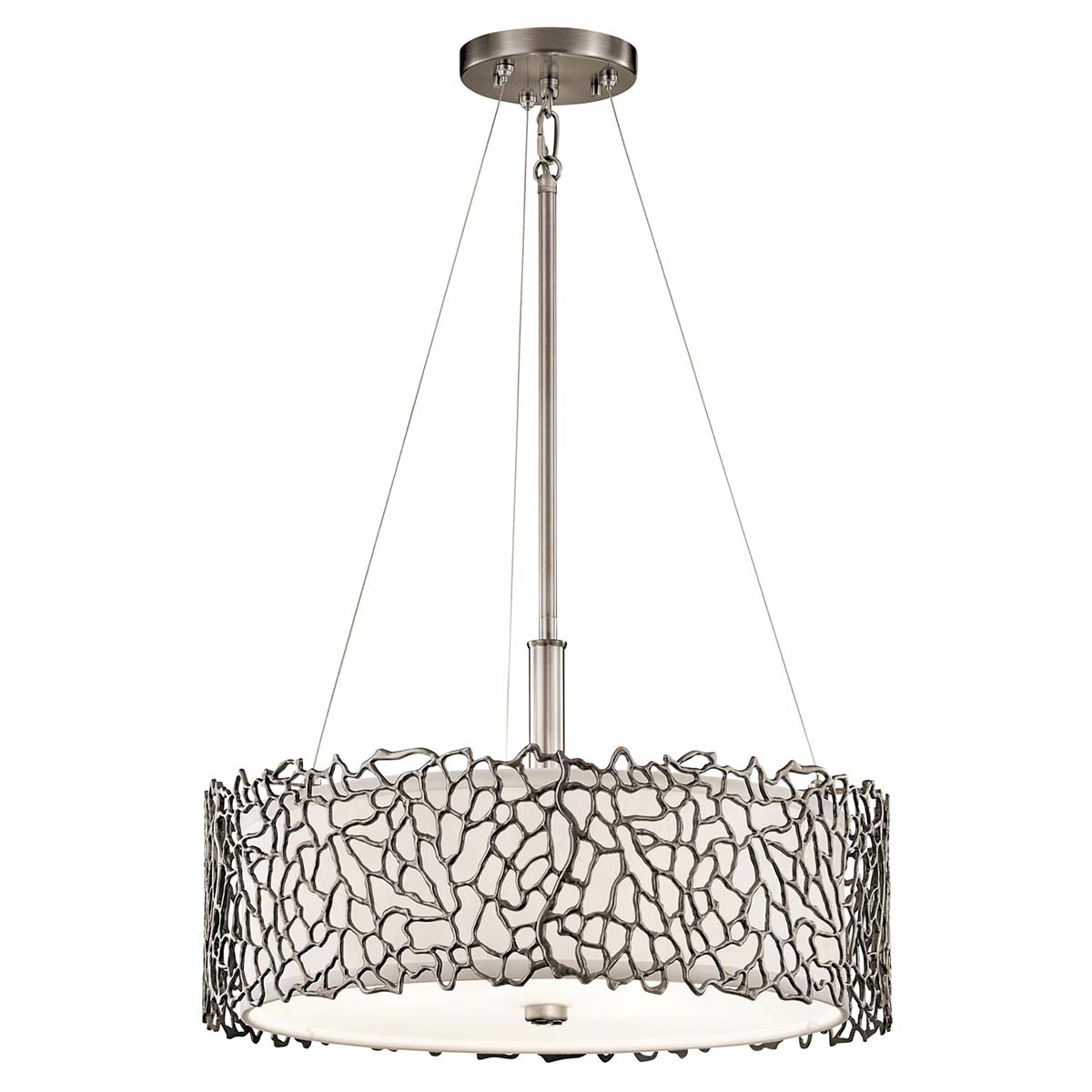 Kichler Silver Coral 3 Light Duo-Mount Pendant KL-SILVER-CORAL-P-A