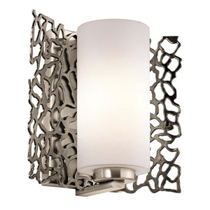 Kichler Silver Coral 1 Light Wall Light KL-SILVER-CORAL1