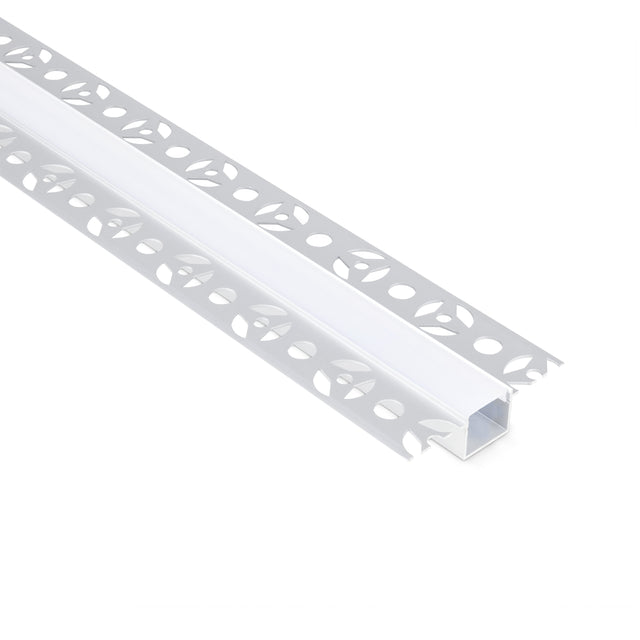 JCC Lighting JC121387 Plaster-in aluminium profile 2 meters opal diffuser