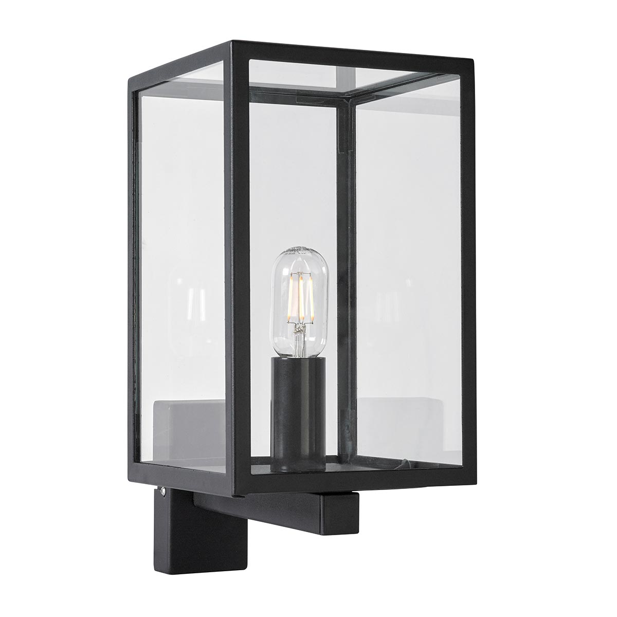 Norlys Lofoten 1 Light Wall Light with Arm LOFOTEN-WALL-BLK